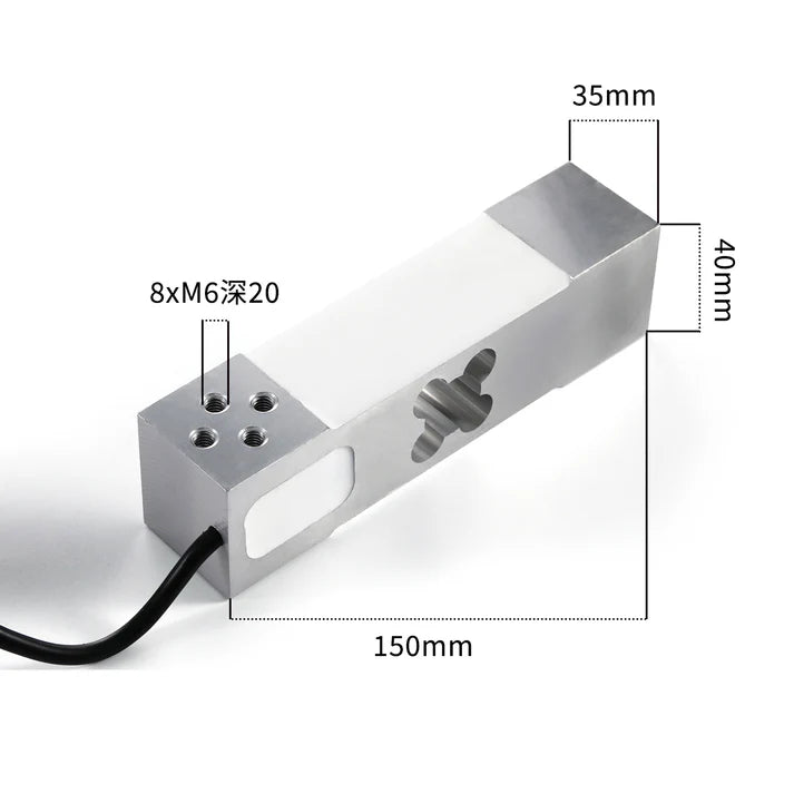 Beam Type Load Cell Scale Sensor Range 100-350KG -150mm*40mm*35mm