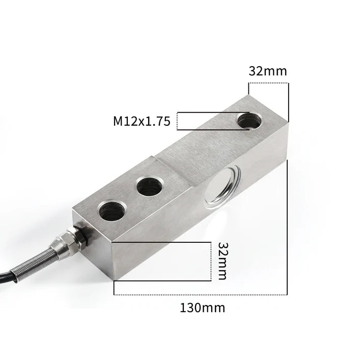 Beam Type Load Cell Sensor Range 200kg-3T - 130mm*32mm*32mm - A8X1